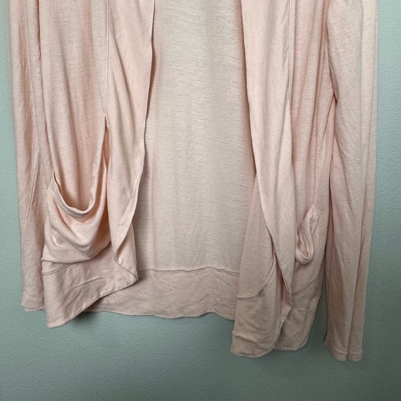 Garnet Hill Linen & Modal Pocket Detail in Blush/Peach Size XL - Picture 6 of 13